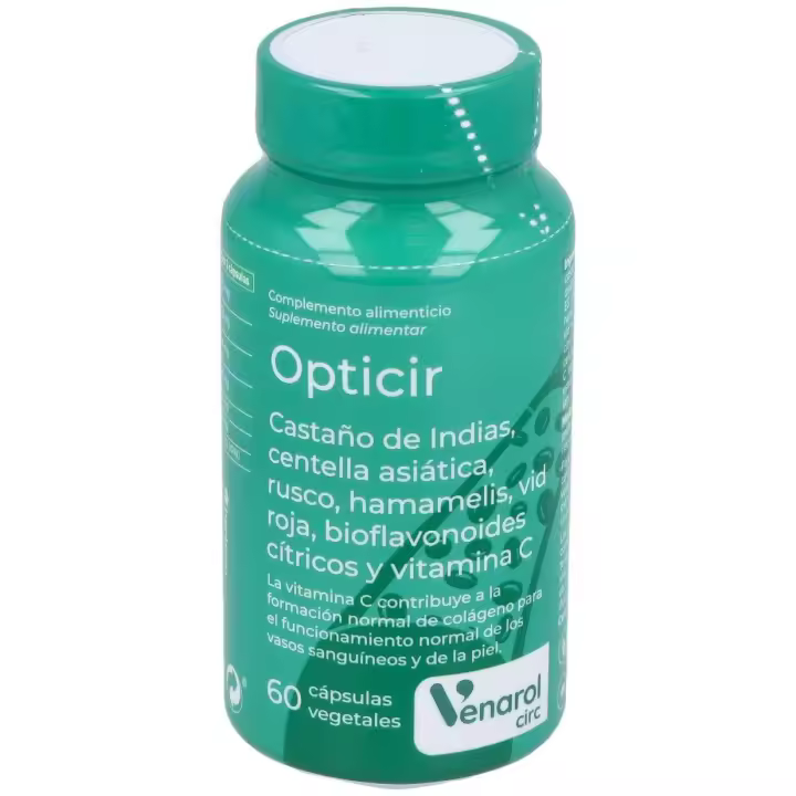 Opticir Castaño-Centella-Ruscus-Vid-Hamameli 60Cap - 1