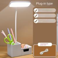 Lámpara De Mesa Recargable LED Para Dormitorio Con Portajabón Y Guardaalmohadillas Luz De Lectura Para La Cama Cuidado De Los Ojos Con Almacenamiento En Cajón - details 8