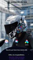Casco De Motocicleta Y20 MAX Con Intercomunicador Bluetooth Y Efecto De Luz RGB 1000mAh Impermeable IPX6 Para Deportes Acuáticos - details 7