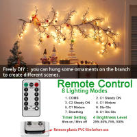 Luces De Vinas De Sisal USB Con 72/96 LEDS 8 Modos Luz Caliente Para Decoración De Paredes Habitaciones Cocinas Tiendas De Café Navidad Y Halloween - details 6