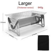 Mini Barbacoa Portátil Para Camping En Acero Inoxidable Plegable Multifuncional Para Exterior BBQ Grill De 2-3 Personas Con Dispositivos De Seguridad - details 2