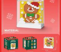 Mini Santa Claus De Huiqibao Modelo De Construcción Pequeño Juguete De Bloques DIY Con Set De Árbol Ciervo Y Payaso Para Regalo De Año Nuevo - details 11