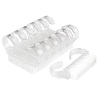 Lote De 10 Brochas De Limpieza Para Uñas Y Pies Plástico Suave Cabeza Rectangular Herramientas De Manicura Y Pedicura Transparentes - details 4