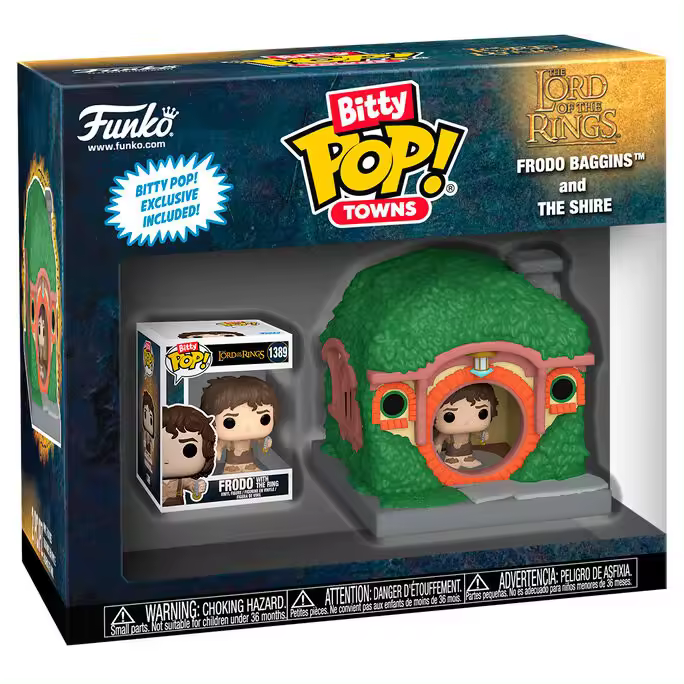 Funko Bitty Pop Towns El Señor De Los Anillos Frodo En La Comarca Figura Coleccionable - 1