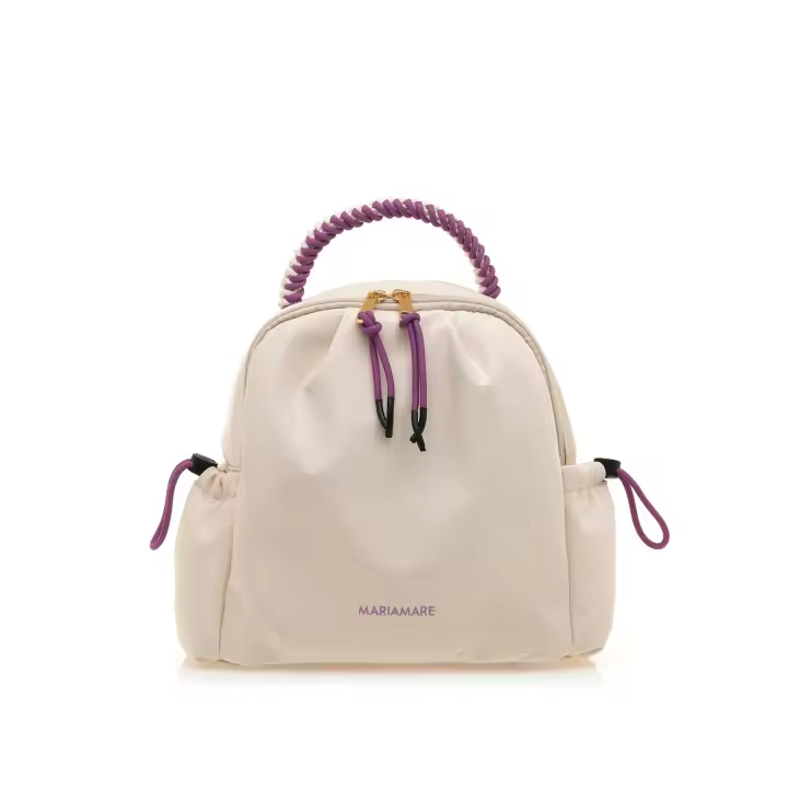 MARIAMARE mochilas mujer cammy beige con cierre cremallera - 1