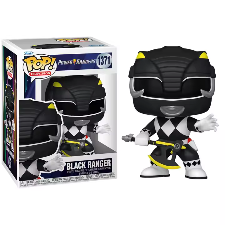 Funko Pop! Power Rangers 30 Aniv. - Ranger Negro, 72154, Nº1371 - 1