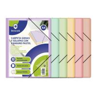 CARPETA PLASTICO GOMAS Y SOLAPAS CON KANGURO COLORES BASICOS Y PASTEL A/4 BISMARK COLOR A ELEGIR - details 1