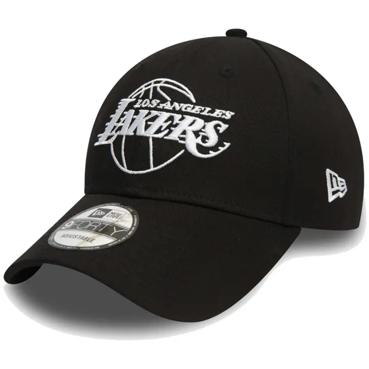 Gorra New Era Nba L.A Lakers Essential Outline 9Forty para unisex en color negro - 1