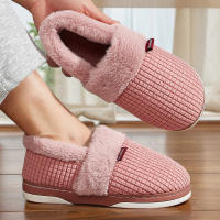Zapatillas De Casa Para Mujer Invierno Antideslizantes Algodón Cálidas Plush Para Parejas Zapatos Internos Transpirables Talla Verdadera - details 35