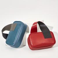 Bolsa De Maquillaje Personalizada Portátil Para Viajes Organizador De Productos De Higiene PVC Color Sólido Con Cierre De Cremallera - details 2