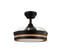 FABRILAMP Ventilador Dc Viper Negro/madera 48w 3aspas 91D 4800lm 6vel 3000k,4500k,6000k, Remoto+temporizador+memoria Incluye mando a distancia y dos tijas de 10 y 25 centímetro Productos originales calidad de confianza - details 4