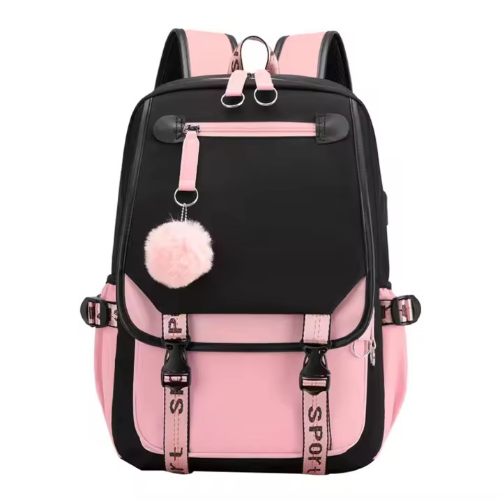 El paño de Oxford hace excursionismo la mochila con la carga USB y el puerto de auriculares para los estudiantes - 1