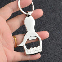 Abrebotellas De Dedo Personalizado En Metal Llave De Mano Colgante Para Llaves De Coche Creativo Abrebotellas De Cerveza Regalo Para Eventos - details 6