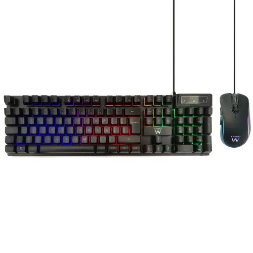 Ewent PL3201 teclado USB QWERTY Español Negro - 1