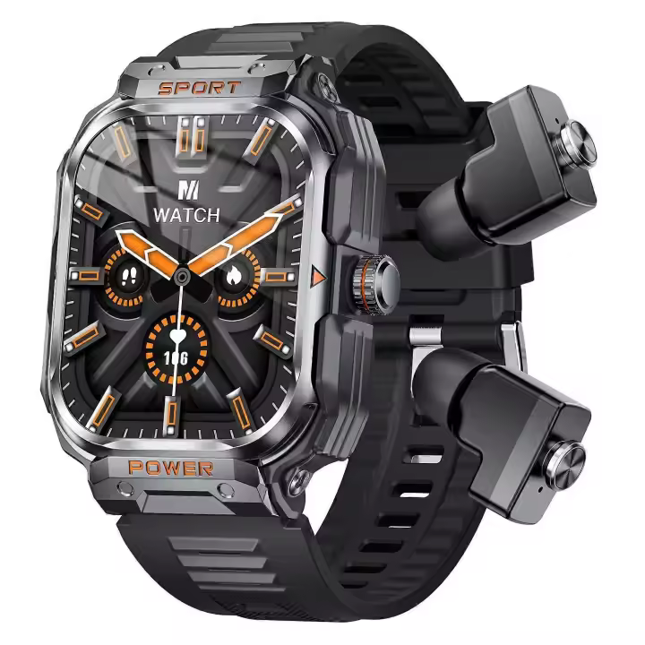 GT55 2-in-1 Bluetooth TWS Earphone Smart Watch Health Monitoring Bluetooth Calling Sports Watch - 1