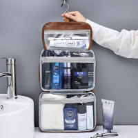 Bolsa De Cosméticos Para Viaje Organizador De Negocios Para Hombres Y Mujeres PU De Cierre De Cremallera Estilo Fashion Impermeable Portátil Con Almacenamiento Y Bolsa De Lavado - details 14