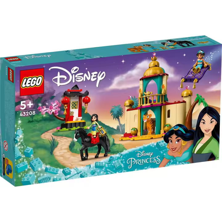 LEGO DISNEY PRINCESS – AVENTURA DE JASMINE Y MULÁN, 43208, TIENDA CON LICENCIA OFICIAL - 1