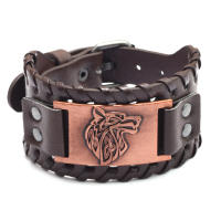 Pulsera Vikinga De Moda Con Encanto De Runas Nórdicas Y Compas Pulsera De Cuero Tejido Para Hombres Joyería De Moda Para Fiesta - details 23