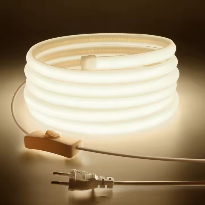 Tira De LED Supper Bright 220V 110V COB Diode Neon Tape Sign 288LED/M Impermeable Para Jardín Cocina Iluminación De Habitaciones - 1