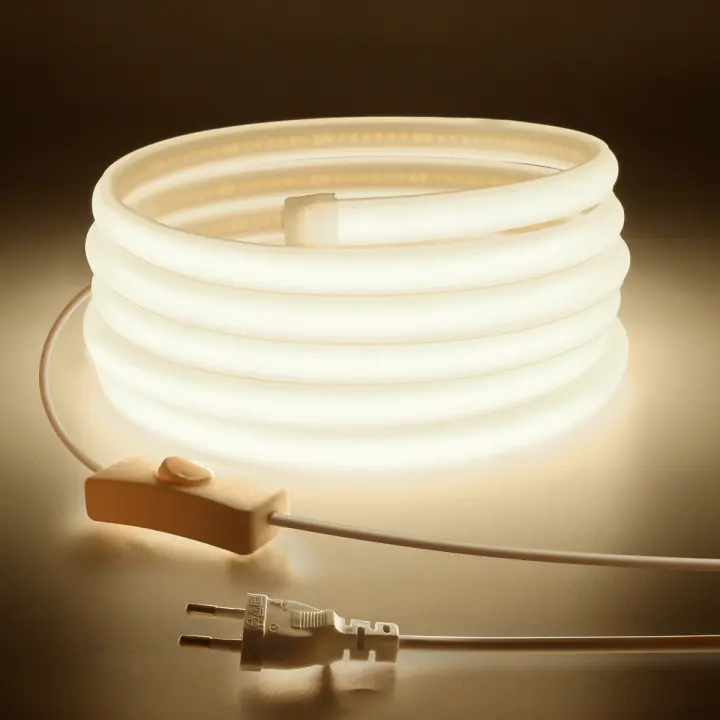 Tira De LED Supper Bright 220V 110V COB Diode Neon Tape Sign 288LED/M Impermeable Para Jardín Cocina Iluminación De Habitaciones - 1