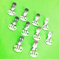 20Pcs Clip De Zapatos En Acero Inoxidable Blanco Herramientas De Bricolaje Para Manualidades Y Accesorios De Moda Color Plata - details 2