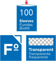 Fundas Perforadas A4 Pack 100 Unidades – Fundas Transparentes de Plástico Resistente, Tamaño Folio con Multiperforación Lateral, Acabado Transparente para Carpeta de Anillas, Oficina, Colegio y Archivo de Documentos - details 1