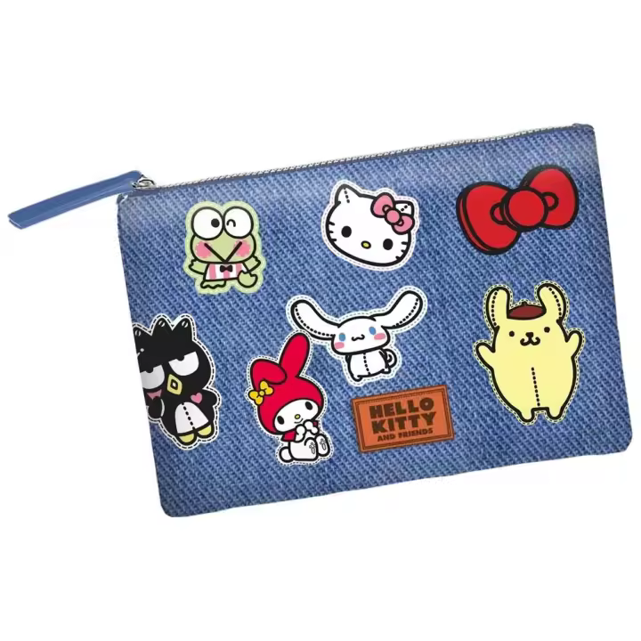 Neceser Hello Kitty, Bolsa de Aseo Hello Kitty, Licencia Oficial 100%, Color Azul, 30,5 x 22,5 x 2 cm, Karactermania - Kiglam - 1