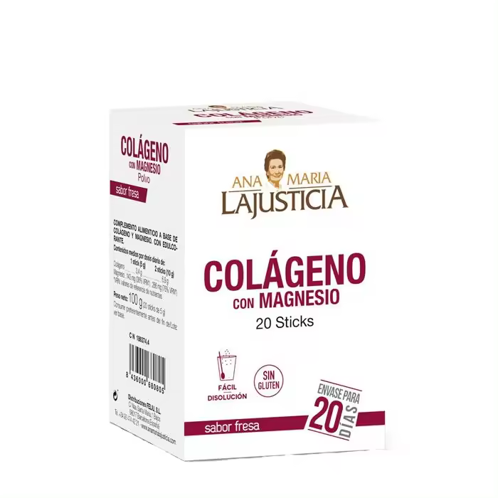 ANA MARIA LAJUSTICIA COLAGENO MAGNESIO FRESA 20 ST - 1