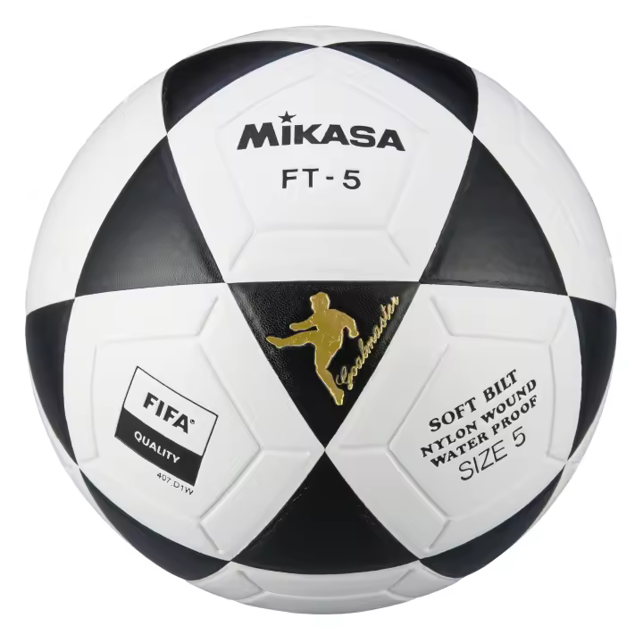 FÚTBOL CUERO SINTETICO TERMO SOLDADO de MIKASA. Balón de fútbol MIKASA con material resistente y cosido de alta calidad. Ideal para entrenamientos y competiciones. - 1