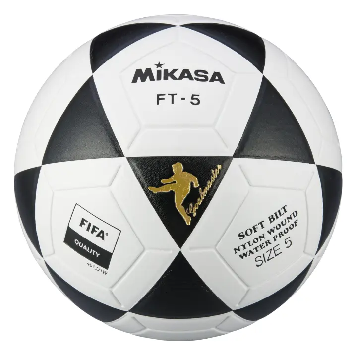 FÚTBOL CUERO SINTETICO TERMO SOLDADO de MIKASA. Balón de fútbol MIKASA con material resistente y cosido de alta calidad. Ideal para entrenamientos y competiciones. - 1