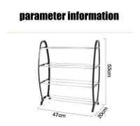 Organizador De Zapatos De 4 Capas Alta Capacidad De Soporte Moderno Minimalista Gran Capacidad Eficaz Ahorro De Espacio Duradero Y Estable Material Plástico Diseño Elevado Resistente Al Agua Fácil De Montar - details 12