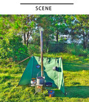 Escudo De Viento Para Estufa De Camping Pantalla De Viento Para BBQ Al Aire Libre Equipo De Camping Resistente Al Viento Herramienta De Cocina Para Madera De Fuego - details 8