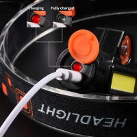 Linterna Frontal LED Mini Potente Recargable USB Impermeable Para Camping Pesca Torcha Frontal Con Luz De Escenario - details 2