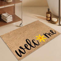 Alfombra De Puerta Veraniega Absorbente Y Antideslizante Alfombra De Entrada Decorativa De Bajo Perfil Para Baño Y Entrada Material De Poliéster 100% - details 1