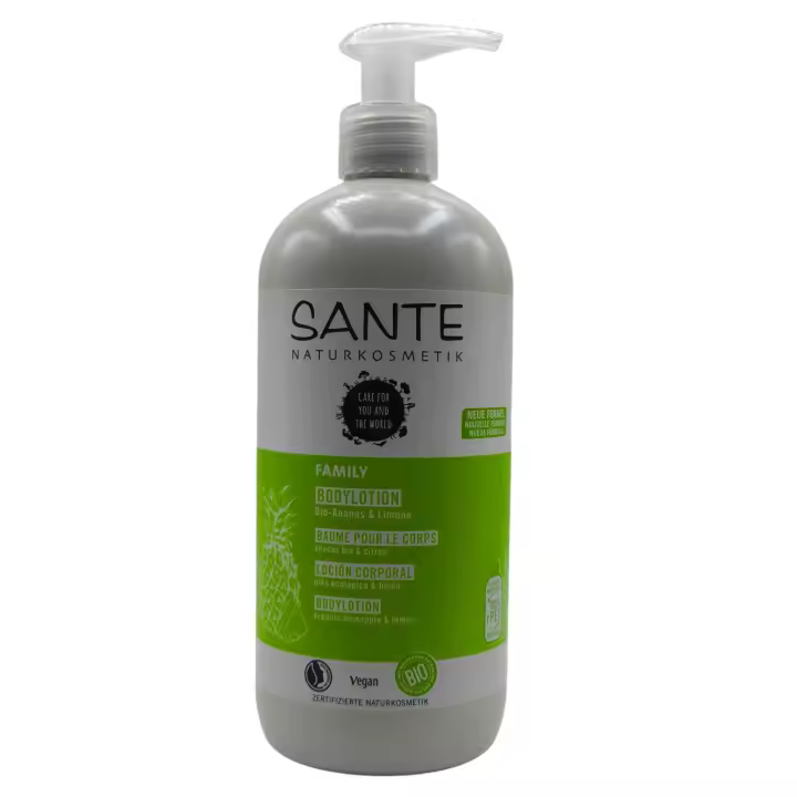 Loción Corporal Hidratante Piña y Limón Bio 500ml Sante, Hidratación Corporal, Hidrata y suaviza la piel, Para todo tipo de piel. - 1