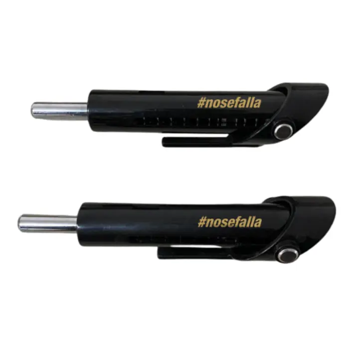 Pines de Gimnasio 9,5mm para Entrenamiento con Series Descendentes de Liberación Automática - Drop Set Pins para Gym #nosefalla - Negro, ABS Plástico, Resorte de Acero Inoxidable - 1