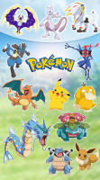 Figuras De Acción Pokemon Estilo Deformado 12 Diseños Incluyen Pikachu Eevee Mewtwo Greninja Pokeball Juguetes Para Niños Regalos - details 0