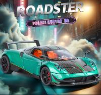 Modelo De Coche Supercar Pagani Huayra BC a Escala 1:24 Con Sonido Y Luz Juguete De Colección Para Niños Regalo De Cumpleaños - details 1