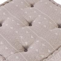 Pouffe Modular vidaXL Marrón Claro 70x70x36 Tela - details 5
