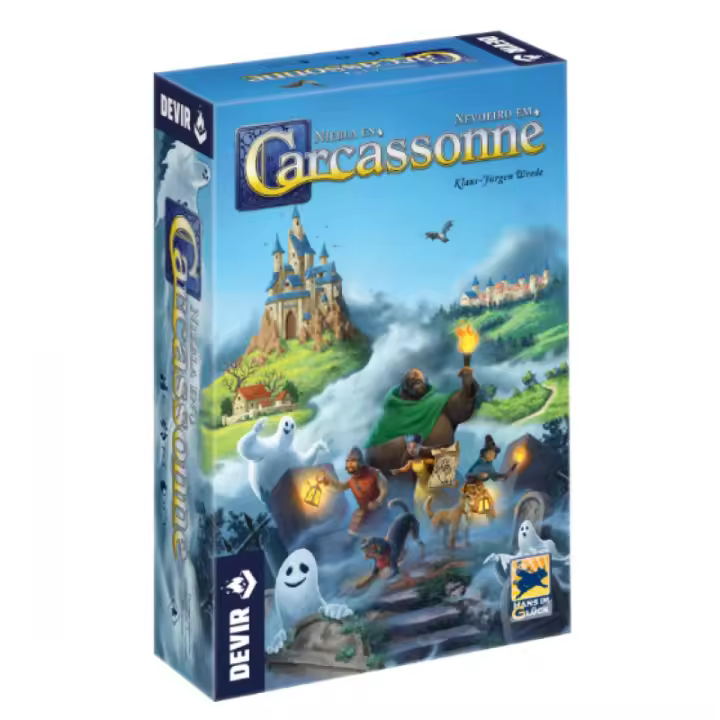 Devir Niebla en Carcassonne - Nueva Versión Cooperativa del Clásico Juego de Mesa - 1
