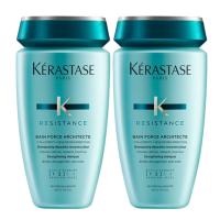 Pack x2 Kérastase Bain Force Architecte Champú 250ml – Cabello Dañado y Quebradizo - details 2