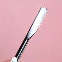 Afeitadora Manual Tradicional Para Hombres Cuchillo De Acero Inoxidable Porta Afeitar Facial Y Barba Epilador De Pelo Estilo Antiguo - details 3