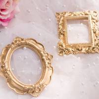 Marco De Fotos Pequeño Retro Dorado Adornos Para Joyería Y Maquillaje Vintage Decoración Para Fotografía Y Shoots - details 2