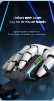 Ratón Inalámbrico Bluetooth 2.4G Recargable Con LED RGB De 12 Colores Ergonómico Para Juegos Compatible Con Computadora Laptop iPad - details 4