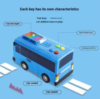 Juego De 4 Piezas De Coches De Dibujos Animados Tayo El Pequeño Autobús Coreano Juguetes De Plástico Para Niños Coche Retroalimentado Y Con Luz Regalo Para Niños - details 4