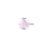 50pcs Perlas De Vidrio Lampwork En Forma De Flor De La Valle Coloridas 12x7.5mm Irregulares Para Hacer Joyas DIY Accesorios - details 0