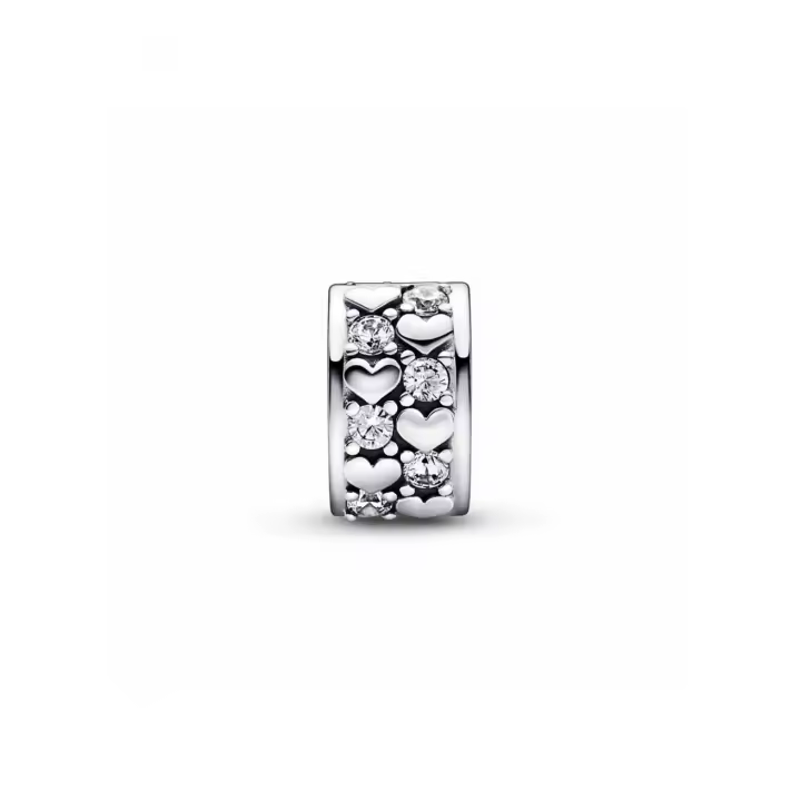 Clip Pandora Moments 792235C01 Corazones infinito - 1
