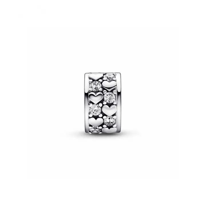 Clip Pandora Moments 792235C01 Corazones infinito - 1