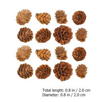 100 Pcs Conos De Pino Miniatura De Madera Para Decoración De Árbol De Navidad Y Props Fotográficos Creativos Artesanía Clásica - details 3