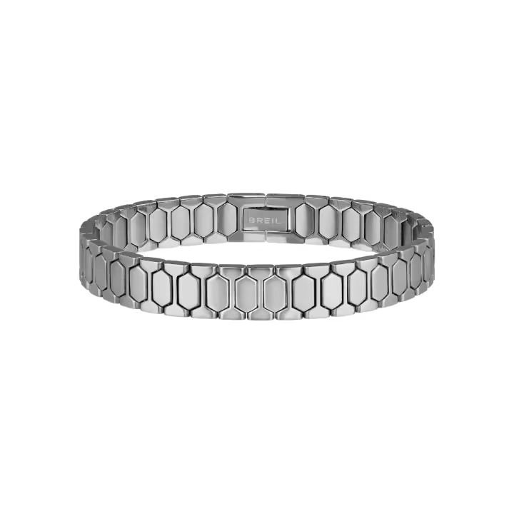 BREIL Joyas NUEVA Colección ONE JEWELS, PULSERAS DE HOMBRE EN PLATA ACERO Talla 20 SIN PIEDRAS - TJ2868 - 1